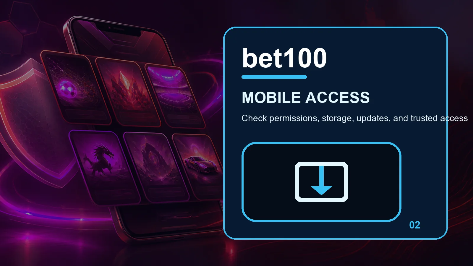 bet100 download full-width visual guide 2