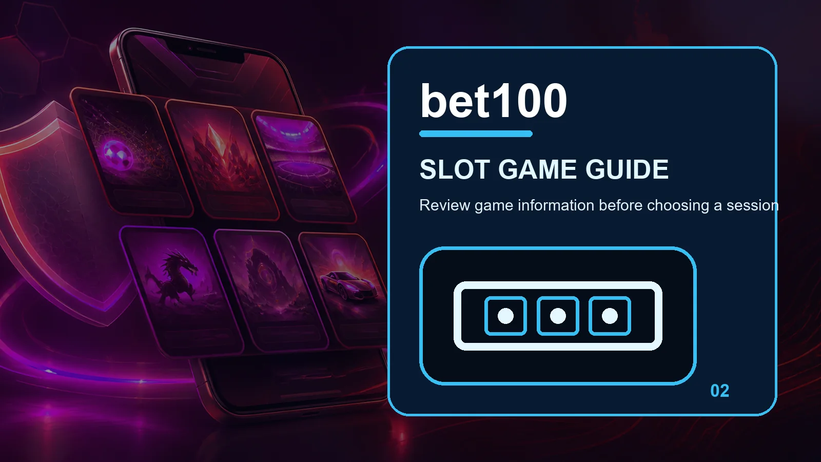 bet100 slots full-width visual guide 2